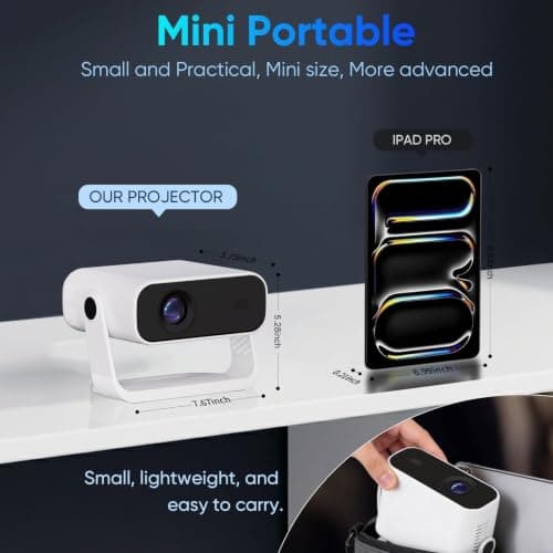 2026 New Smart Projector Built-in Apps Android 14 Native 1080P 4K Supported — view 6