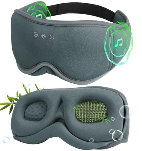 LC-dolida Bluetooth Sleep Eye Mask Headphones,15H Battery & Total Blackout