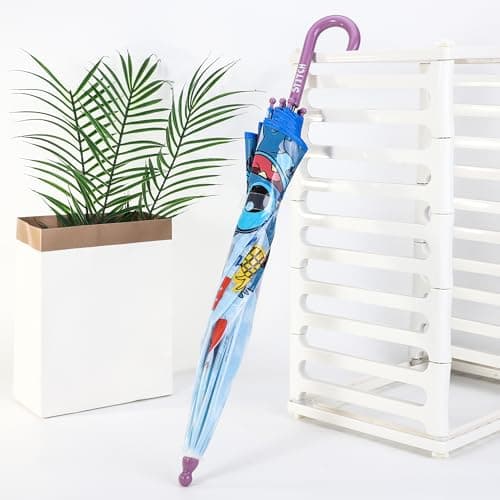Disney Stitch Kids Dome Umbrella – Official Licensed Children's Character Toddler Umbrella, Strong, Lightweight & Windproof School Rain Umbrella for Girls & Boys, Child-Friendly Safety Opening — view 6