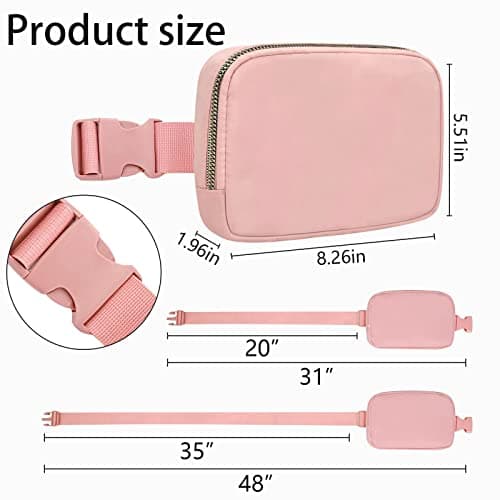 Invool Bum Bag for Women Men, Fanny Pack with Adjustable Straps Crossbody Fashion Waist Pack, Running Belt Bag for Travel Workout Cycling Hiking — view 2