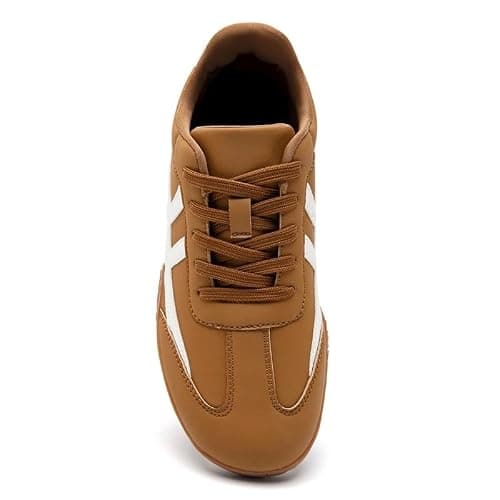 XKOWUO Womens Walking Grounding Sneaker Zero Drop Sole Lightweight Road Running Shoes Non-Slip Tennis Sneakers Breathable Fashion Athletic Brownsize 4 — view 3