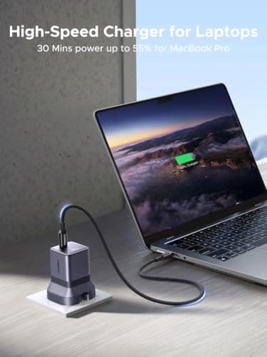 UGREEN Nexode Air 100W USB C Charger with Cable, Foldable GaN Fast Charger — view 4