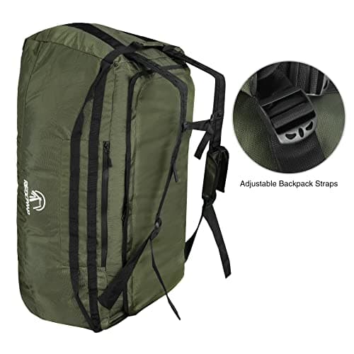 REDCAMP 140L Large Holdall with Wheels, Foldable Wheeled Duffle Bag,Green — view 4