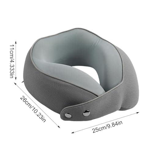 Moreeulsi U Shaped Neck Pillow Magnetic Buckle Breathable Removable — view 5