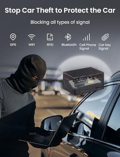 WHonor Faraday Box & Pouch, Anti-Theft RFID Blocking Car Key Signal Blocker — view 2