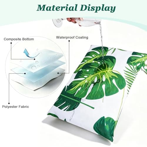 Eternal Beauty 2Pcs Wet Bags, Waterproof Wet Dry Bag Reusable Travel Laundry Bag with Handle, Washable Double Zipper Pockets Bag for Swimming Baby Items Wet Dry Cloths Travel Gym and Beach — view 4