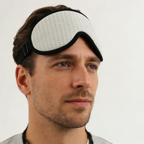 Sleep Mask Women Men 3D Contoured Eye Mask for Sleeping Mesh Fabric Side Sleeper Friendly Nap Rest Travel Essentials — view 6