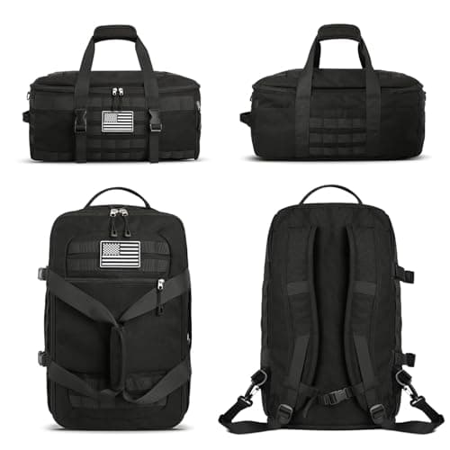 ETRONIK Gym Bag Mens Women, Large Tactical Duffle Bag with Shoe Compartment — view 5