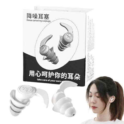 Noise Cancelling Silicone Earplugs | Hearing Protection Travel Earplugs | Waterproof Ear Protection Adults Plugs for Boys, Kids, Girls, Chidren