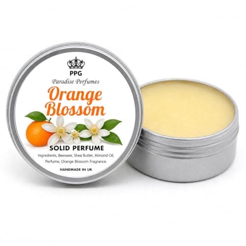 Orange Blossom | Natural Solid Perfume | Fragrance Balm 15ml | Scent | Cruelty-Free | Alcohol-Free | PPG | Handmade In UK