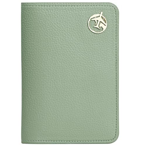 Lychii Leather Passport Wallet for Women and Men, PU Travel Protector Wallet Pouch Protective Case for Passport, Boarding Pass and ID Card