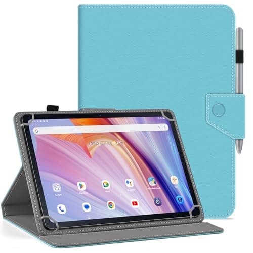 KATUMO Folio Leather Universal Case for 9.6-11 Inch Tablet, Black
