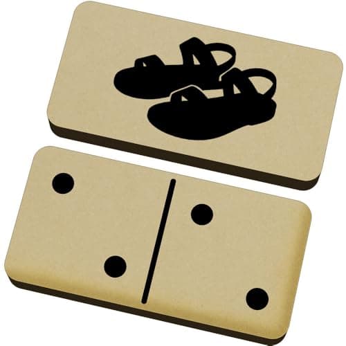 Azeeda 'Sandals Silhouette ' Domino Set with Box (DM00057310)