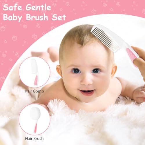 Flintronic14 in 1 Baby Healthcare and Grooming Kit, Newborn Baby Care Accessories with Hair Brush, Comb, Nail Clippers, for Newborn Boys Girls — view 2