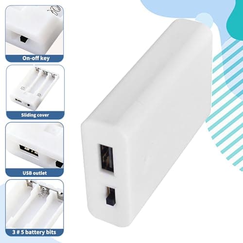 3 X AA Battery Case Box with USB Port & On/Off Switch — view 3
