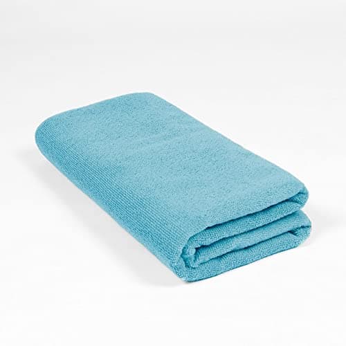 Brentfords Beach Towel, Microfibre Large Towel; Gym, Beach, Yoga, Sand Free Highly Absorbent Quick Dry, Sea Blue, 71x152cm — view 5