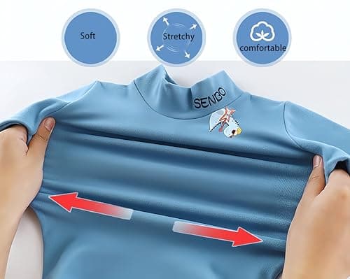 Baby Boys Thermal Tops Pack of 2 Daily Wear Fleece Lined Winter Base Layer Top White&Brown 12-18Months — view 2