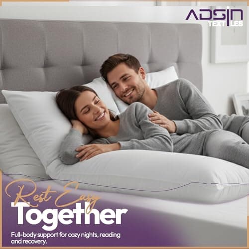 adsin 9ft U Shaped Pregnancy Pillow(Green, 9 Feet), Comfortable Maternity Pillow, Orthopedic Back & Neck Nursing Support Cuddly Long Pillow, Full Body Pillow for Back, Hips & Legs of Pregnant Women. — view 4