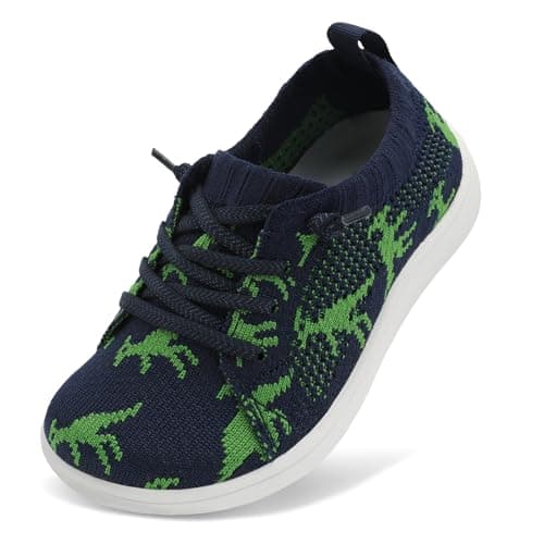 JOINFREE Boys Toddler Barefoot Walking Shoes NavyDinasour