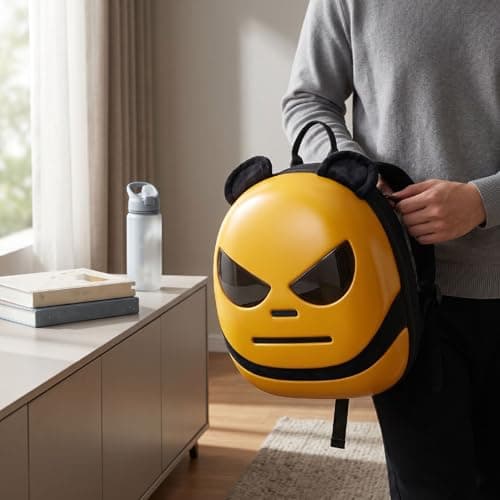 LED Backpack Programmable APP Controlled for Riding Travel Yellow 16x32 — view 3