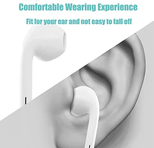 DAIKAJIE 2 Pack Wired Earbuds 3.5mm,Ultra Clear Calls & No Noise Headphones Earbuds Wired, in-Ear Earphones with Mic Compatible with iPhone/iPad/Android/Laptop/PC (White) — view 4