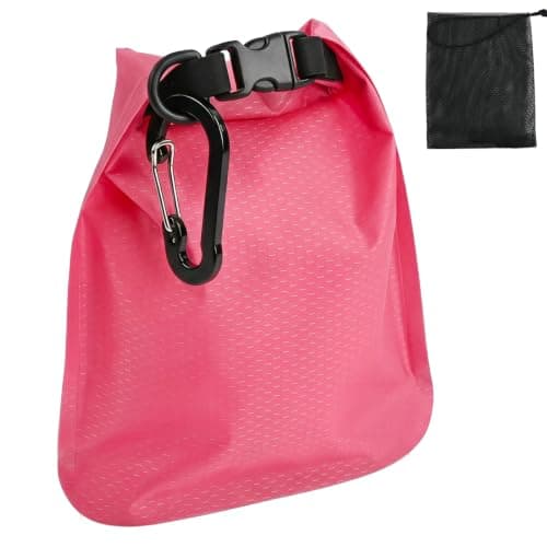 Kemay Travel Soap Bag, Waterproof Leakproof Soap Travel Case, Quick Drying Soap Bar Bag Portable Soap Holder with Lathering Mesh Bag and Carabiner for Camping, Gym, Outdoor