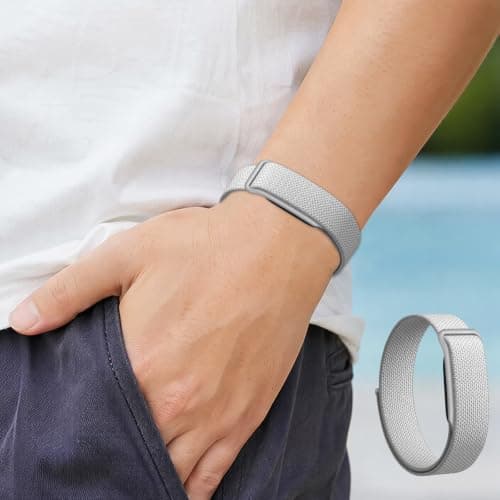 Adjustable Breathable Nylon Sport Strap Compatible With Google Fitbit Air 2026,Hook & Ring Sweat Quick Dry Replacement Wristband,Tool-Free Easy Swap Fitness Tracker Band For Workout Sleep Travel Offic — view 3
