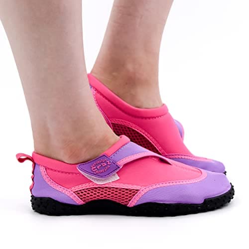 GEEZY Aqua Water Shoes for Women Beach Surfing Holidays - Pink, UK Adult 4 — view 2