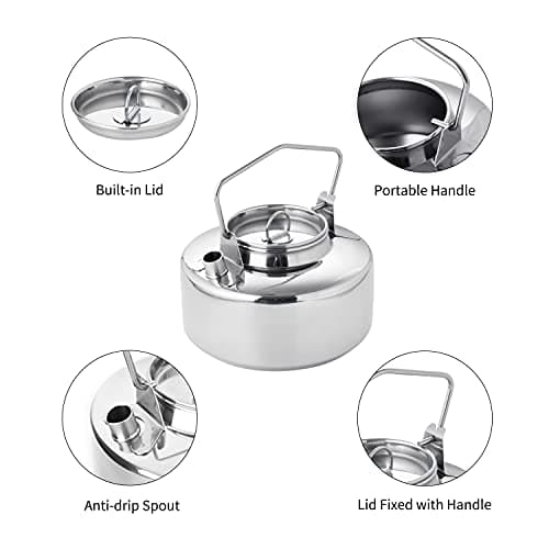 Fire Maple Antarcti Stainless Steel Kettle 1.0 Liter Camp Kettle — view 3