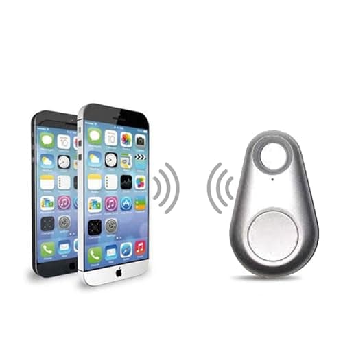 AQUARIUS Key Finder Anti-Lost Alarm with GPS Last Location Tracker, Bluetooth Mobile Phone Locator & Keyring Smart Tag for Wallet, Bags & Luggage, 2-Way Search & Selfie Remote - Silver — view 5