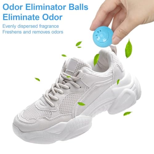 Sneaker Eliminator Balls, Reusable Shoe Odor Eliminator Balls Gym Bag Drawer Closet Deodorizer Balls (Cologne) — view 4