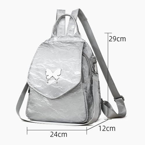 Women's Bag Backpack Handbag Women Backpack Small Anti Theft School Backpack Laptop Weekender PU Leather, White, One Size — view 4
