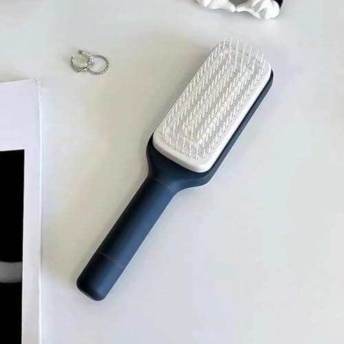 Anti-Static Hair Brush Rotating Handle Portable Anti-Static Easy Clean Comb — view 3