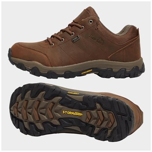 Peter Storm Women’s Lindale Waterproof Walking Shoes with High Traction Rubber Sole for All Seasons, Durable Leather Upper (Brown, UK Footwear Size System, Adult, Women, Numeric, Medium, 6) — view 3