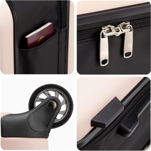 zenggp Expandable Carry-On Luggage, Collapsible Suitcase — view 4
