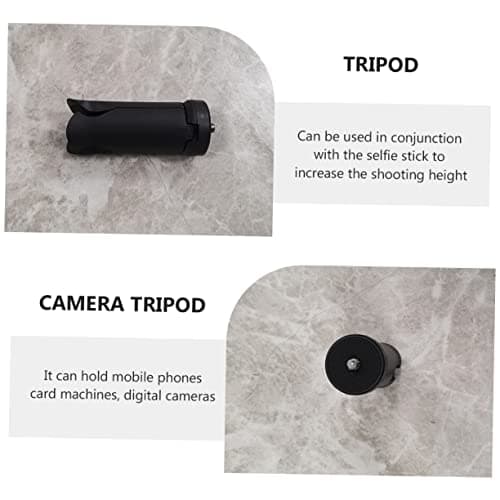 Foldable Phone Tripod 1/4 Inch Abs Black 4 Pack — view 2