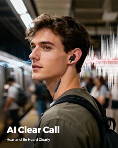 truefree HD-100 Wireless Earbuds, Bluetooth 6.0 Neckband Headphones — view 6