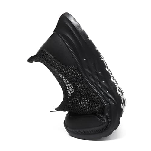 Men Summer Mesh Breathable Hiking Shoes Comfortable Walking Shoes Outdoor Travel Shoes Fashion Casual Sports Shoes Mens Lite Adapt 3 Sneaker Athletic Slip on Shoe (Black, 9) — view 5