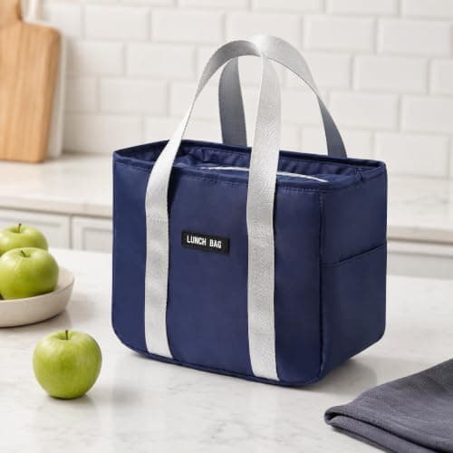 Large Capacity Lunch Bag with Reinforced Handle Oxford Cloth Waterproof — view 6