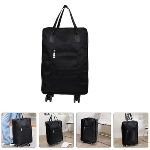 TEMPNAP Large Capacity Travel Bag with Wheels and Foldable Design, Oxford Cloth Sturdy Suitcase Storage Bag for Graduation Festival, Portable Travel Duffel with Wear-Resistant Material — view 4