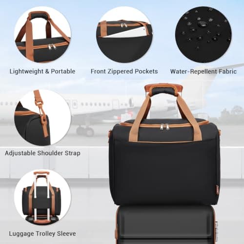 Kono 2 PCS Luggage Set 55x40x20cm Suitcase & 40x30x20cm Ryanair Cabin Bag — view 5
