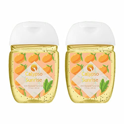 HANDIGEL Pocket Size Antibacterial Hand Sanitiser Gel, 29ml (2x Calypso Sunrise) - Premium Travel Hygiene & Everyday Cleansing Protection