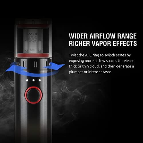 SMOK Vape Pen V2 E Cigarette Starter Vape Kit, 60W 1600mAh, TPD Compliant Ecig, 2ml No Nicotine (Black) — view 5