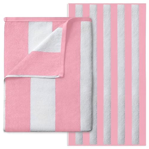 Microfiber Beach Towel Extra Large - Super Absorbent, Sand Free Beach Towels For Adults (100x200 cm) - Beach Towel 1 Piece - Quick Dry Beach, Swimming Towel, Pool Towel, Gym - Baby Pink