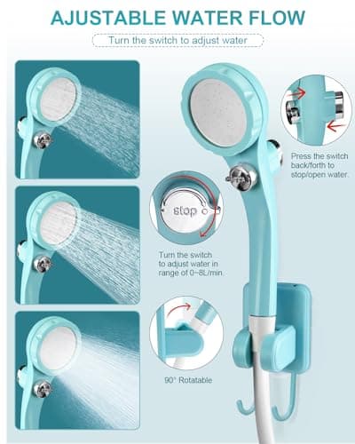 AUTOPkio Portable Camping Shower, Upgraded Outdoor Shower with 4500mAh — view 4