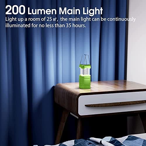 Solar Camping Lantern, Ultra Bright Collapsible Hand Crank LED Flashlight, Portable Wind Up Tent Light, USB Charging, Electronic Lamp for Outdoor and Emergencies — view 6