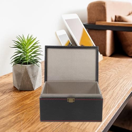 OHPHCALL Faraday Key Fob Protector Box Matte Finish Pressure Resistant Carbon Fiber Car Key Organizer for Travel and Everyday Use — view 4