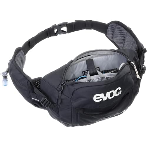 EVOC Hip Pack 3 Hip Bag, Bum Bag (Comfortable Belt Bag with Hydration Bladder Compartment, AIR Flow Contact System, Volume: 3 l), Black — view 5
