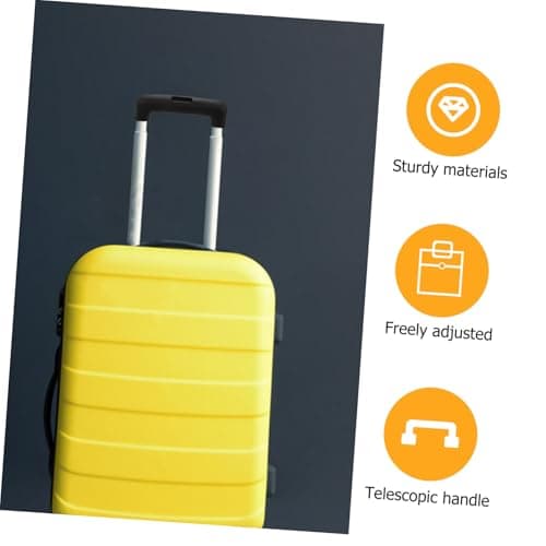 HORIALENCE Luggage Handle Replacement and Adjustable Telescopic Function Black Plastic with Telescopic Button Design Suitable for Suitcase and Wheeled Luggage Repair and Replacement — view 3