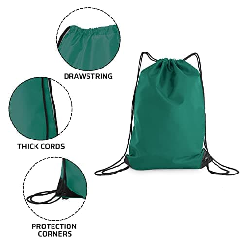 adam & eesa® Unisex Drawstring Gym Bags - Personalised Waterproof Sack with Carry Handles for Mens & Womens - Kids PE Swimming School Bag - Ideal for Beach, Holidays, Shopping, Yoga (7.5L Capacity) — view 2